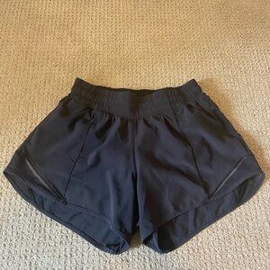 NWOT Black Lululemon Hotty Hot Shorts